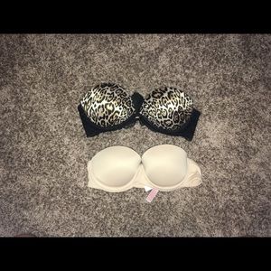 Strapless bras from Victoria's Secret